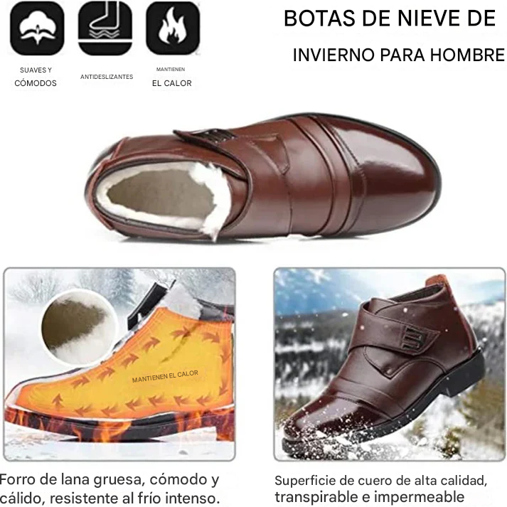Botas De Nieve Cálidas Con forro de piel sintética Dankat