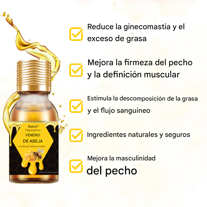 🔥PROMO 2X1 🔥Aceite Para Ginecomastia Con Veneno De Abeja Biancat® ThermoFirm Dankat