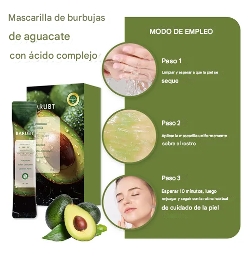 Mascarilla Facial De Burbujas De Aguacate - BARUBT Dankat