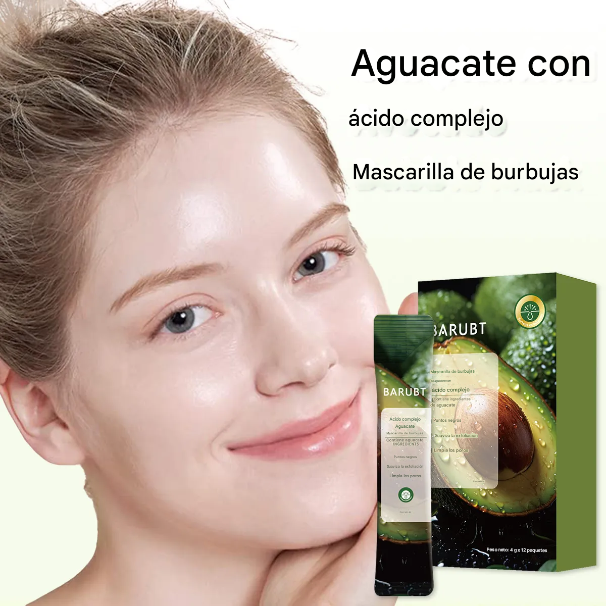 Mascarilla Facial De Burbujas De Aguacate - BARUBT Dankat