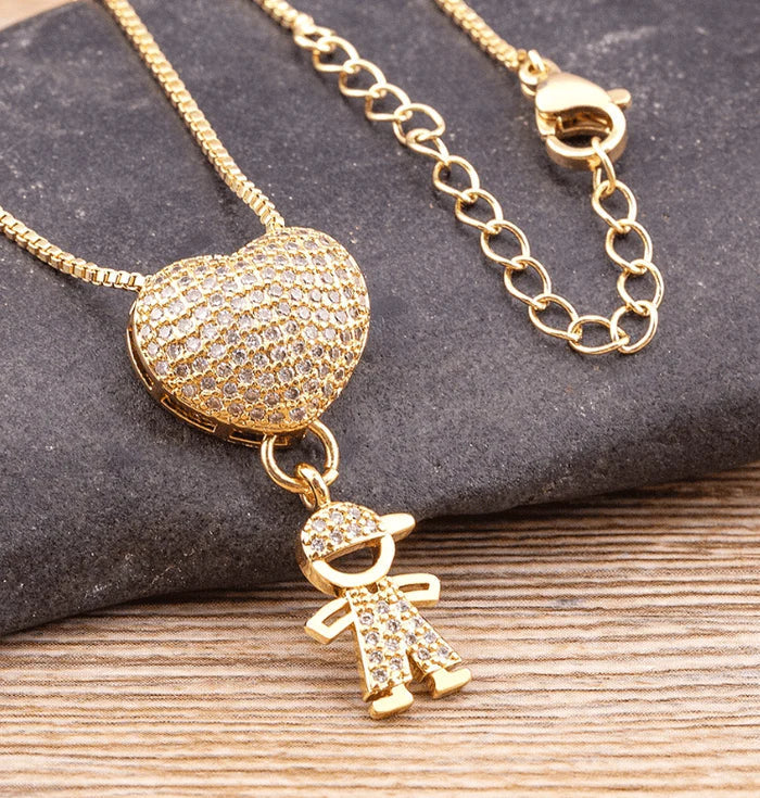 Collar Amor de Madre Chapado en Oro de 18k Noah Tienda